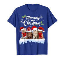 Load image into Gallery viewer, Meowy Christmas Tee Kitten Cat Kitty Xmas Cute Gift T-Shirt
