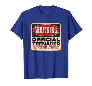 Funny 13th Birthday T Shirt Official Teenager 13 Years Old 171467