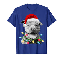 Load image into Gallery viewer, Funny shirts V-neck Tank top Hoodie sweatshirt usa uk au ca gifts for Pit Bull Santa Christmas Tree Lights Xmas Gifts Boys Kids T-Shirt 845078
