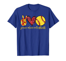 Load image into Gallery viewer, Peace Love Softball Cute Softball Lovers Gifts TShirt400622
