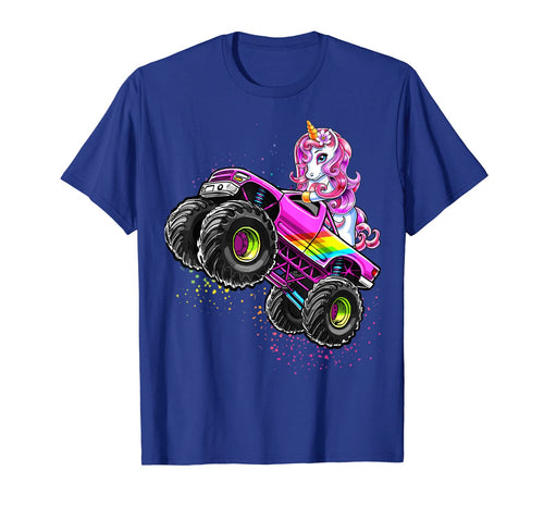 Monster Truck Unicorn Birthday Party Monster Truck Girl Gift TShirt145379