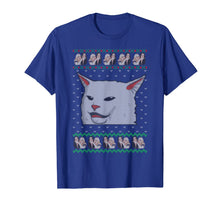 Load image into Gallery viewer, Funny shirts V-neck Tank top Hoodie sweatshirt usa uk au ca gifts for Cat Meme Woman Yelling At Table Dinner Ugly Christmas T-Shirt 1376930
