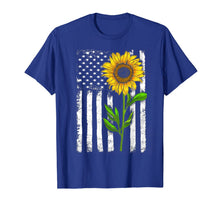 Load image into Gallery viewer, Sunflower American Flag Patriotic 4th Of July Shirt-320911
