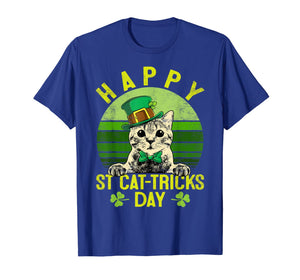 St Patricks Day Gifts Happy St Cat Tricks Day Cat Leprechaun TShirt856347