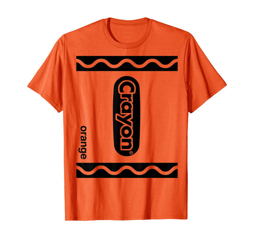Orange Crayon Box Full Set Of Crayons Halloween Costume T-Shirt