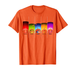 Rainbow Halloween Pumpkins T-Shirt