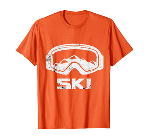 Skiing Snow Ski Skier Winter Sports Cool Gift Idea T-Shirt