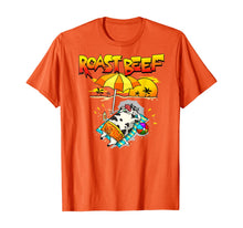Load image into Gallery viewer, Roast Beef Cow On Beach Vacation Sun Tan T-Shirt
