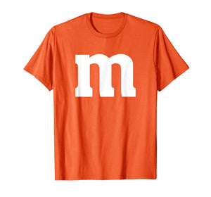 Simple Minimal Matching Group Lowercase Letter M Apparel T-Shirt