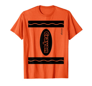Orange Crayon Halloween Family Costume T-Shirt