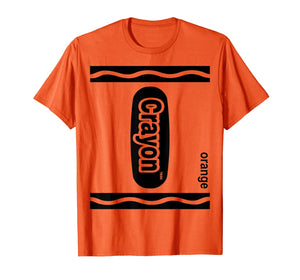 Orange Crayon Box Halloween Costume Matching Couple Group T-Shirt