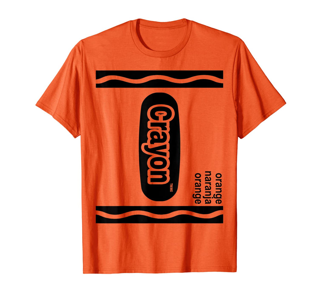Orange Crayon Box Halloween Costume Matching Couple Group T-Shirt