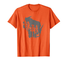 Load image into Gallery viewer, Proud Wisconsin Deer Hunter State Map Outline T-Shirt
