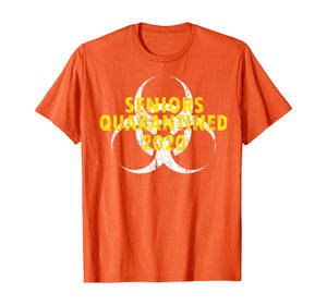 Senior Funny Quarantined Class Of 2020 Graduation distressed TShirt500736
