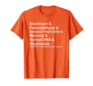 Funny shirts V-neck Tank top Hoodie sweatshirt usa uk au ca gifts for Vaccine Ingredients T Shirt Mercury Aluminum DNA Antivax 2666832