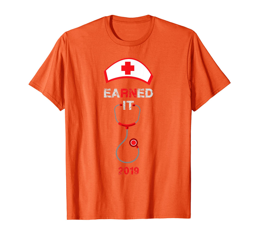 Funny shirts V-neck Tank top Hoodie sweatshirt usa uk au ca gifts for Earned It registered Nurse RN Stethoscope Shirt 2019 Women 2004837