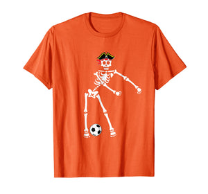 Funny shirts V-neck Tank top Hoodie sweatshirt usa uk au ca gifts for Pirate Skeleton Soccer Halloween Tshirt Flossing Dance Kids 1534625