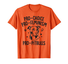Load image into Gallery viewer, Pitbull Dog T-Shirt - Pro-Choice Pro- Feminism Pro-Pitbull
