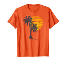 Load image into Gallery viewer, Sunset Beach Palm Tree TShirt Funny Summer Vacation Holiday T-Shirt
