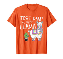 Load image into Gallery viewer, Funny shirts V-neck Tank top Hoodie sweatshirt usa uk au ca gifts for Teacher Test Day No Prob Llama Testing Shirt for Teachers T-Shirt 1643116
