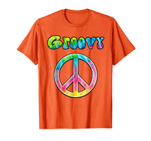 Load image into Gallery viewer, Funny shirts V-neck Tank top Hoodie sweatshirt usa uk au ca gifts for Groovy 70&#39;s Retro Vintage Tie Dye Hippie Peace Sign T-Shirt 1387214
