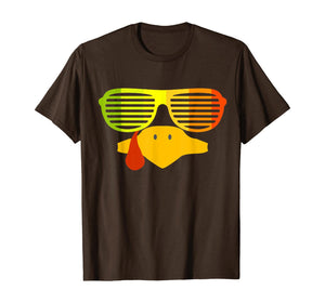 Retro 80s Sunglasses Shutter Shades Vintage Turkey Face T-Shirt