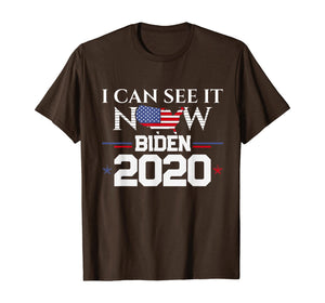 Funny shirts V-neck Tank top Hoodie sweatshirt usa uk au ca gifts for Vote Joe Biden I Can See It Now 2020 Election Vote Biden T-Shirt 879045