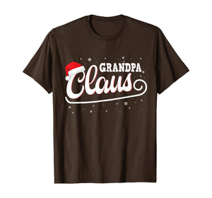 Mens Grandpa Claus Shirt Santa Christmas Family Matching Pajama T-Shirt