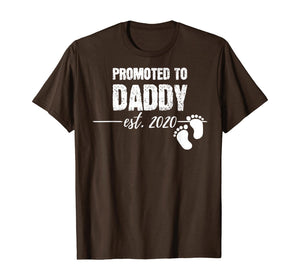 Promoted to Daddy 2020 Soon to be Dad Husband Gift Baby T-Shirt