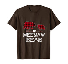 Load image into Gallery viewer, Funny shirts V-neck Tank top Hoodie sweatshirt usa uk au ca gifts for Meemaw Bear Red Buffalo Plaid Matching Family Christmas T-Shirt 1355154
