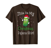 Load image into Gallery viewer, This Is My Christmas Pajama Shirt Pickle Cucumber Gifts T-Shirt

