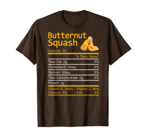 Funny shirts V-neck Tank top Hoodie sweatshirt usa uk au ca gifts for Butternut Squash Nutrition Facts Thanksgiving Christmas T-Shirt 1194390