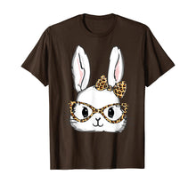 Load image into Gallery viewer, Bunny Rabbit Glasses Leopard Print Easter TShirt T-Shirt192077
