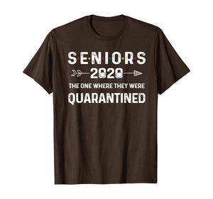 Seniors The One Where They Were Quarantined 2020 Gift Funny TShirt265336