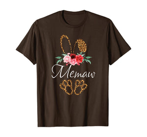Leopard Bunny Memaw Easter Mothers Day Gifts TShirt352327