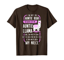 Load image into Gallery viewer, Funny shirts V-neck Tank top Hoodie sweatshirt usa uk au ca gifts for I&#39;m Not An Auntie Bear I&#39;m More Of An Auntie Llama - Funny T-Shirt 439614
