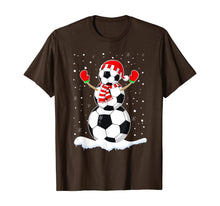 Load image into Gallery viewer, Funny shirts V-neck Tank top Hoodie sweatshirt usa uk au ca gifts for Soccer Ball Snowman Santa Hat Funny Christmas T-Shirt 466704
