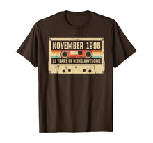 Load image into Gallery viewer, Vintage November 1998 21st birthday Gift Retro Cassette Tape T-Shirt
