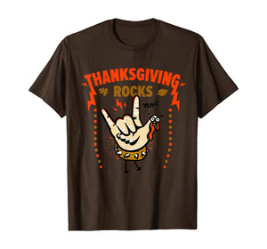 Turkey Day  Thanksgiving Rocks Funny Thanksgiving  T-Shirt