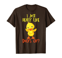 Load image into Gallery viewer, Duck Tshirt  I Just Really Like Ducks T-Shirt269782
