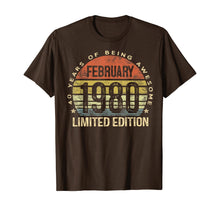 Load image into Gallery viewer, Born February 1980 Limited Edition Bday Gifts 40th Birthday T-Shirt-538759
