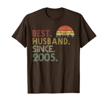 Load image into Gallery viewer, 15th Wedding Anniversary Gifts Best Husband Since 2005 TShirt235444
