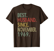 Load image into Gallery viewer, Mens 50th Wedding Anniversary Gifts Husband Since November 1969 T-Shirt
