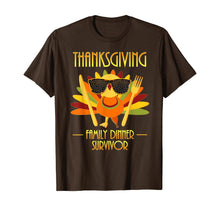 Load image into Gallery viewer, THANKSGIVING SHIRT - Family Dinner Survivor - Funny Turkey T-Shirt
