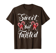 Load image into Gallery viewer, Sweet But Twisted Candy Cane Christmas Hat Funny Gifts T-Shirt

