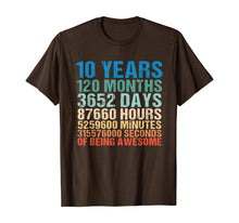 Load image into Gallery viewer, Funny shirts V-neck Tank top Hoodie sweatshirt usa uk au ca gifts for 10 Years Old 10th Birthday Vintage Retro 120 Months T-Shirt 234833
