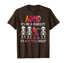Load image into Gallery viewer, ADHD It&#39;s Not Disability It&#39;s A Different Ability Skeleton T-Shirt 126435

