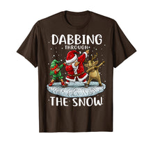 Load image into Gallery viewer, Funny shirts V-neck Tank top Hoodie sweatshirt usa uk au ca gifts for Santa Dabbing Through The Snow Funny Christmas Boys Kids T-Shirt 202145
