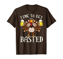Load image into Gallery viewer, Time To Get Basted Shirt - Funny Beer Let&#39;s Get Adult Turkey T-Shirt
