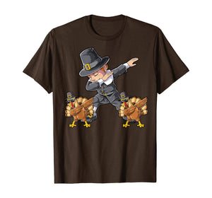 Funny shirts V-neck Tank top Hoodie sweatshirt usa uk au ca gifts for Dabbing Pilgrim Turkey Thanksgiving Day Gifts Boys Kids Dab T-Shirt 51737